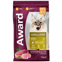 Award Cat Hairball & Indoor (утка, индейка) в зоомагазине Лепшы Сябар