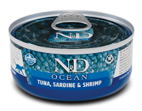 Farmina N&D Cat Ocean (тунец, сардина, креветки) в зоомагазине Лепшы Сябар