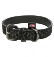 Trixie Ошейник Night Reflect искусственная кожа, черный в зоомагазине Лепшы Сябар