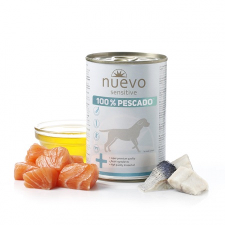 Nuevo Sensitive 100% Fish dog (рыба) в зоомагазине Лепшы Сябар