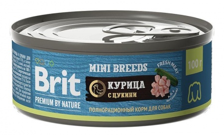 Brit Premium by Nature (курица и цукини), 100 г в зоомагазине Лепшы Сябар