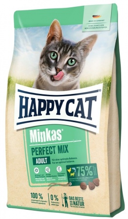 Happy Cat Minkas Pеrfect Mix (птица, ягненок, рыба) в зоомагазине Лепшы Сябар