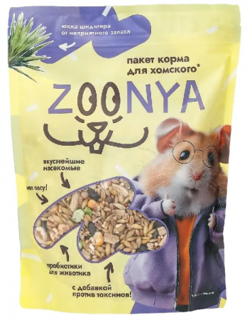 Zoonya Корм для хомяков, 500 г в зоомагазине Лепшы Сябар