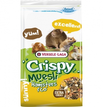 Versele Laga Crispy Muesli Hamsters & Co корм для хомяков и других грызунов в зоомагазине Лепшы Сябар