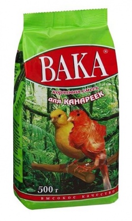 Корм ВАКА "ВК" для канареек, 500 г. в зоомагазине Лепшы Сябар