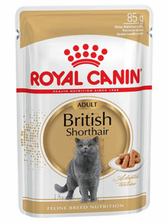 Royal Canin British Shorthair Adult (в соусе), 85 г х 28 шт в зоомагазине Лепшы Сябар